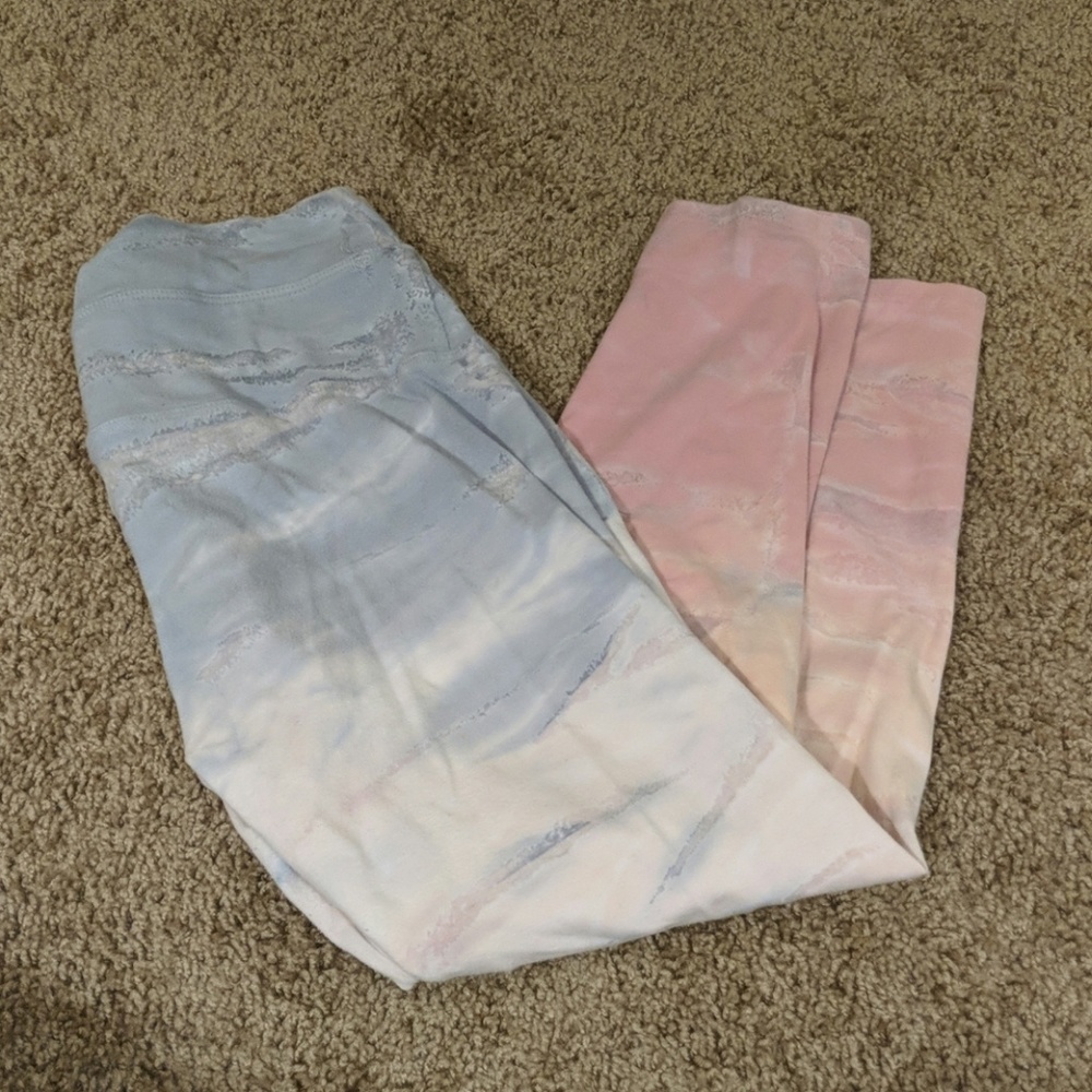 Beautiful Ombre Hard Tail Capri Leggings